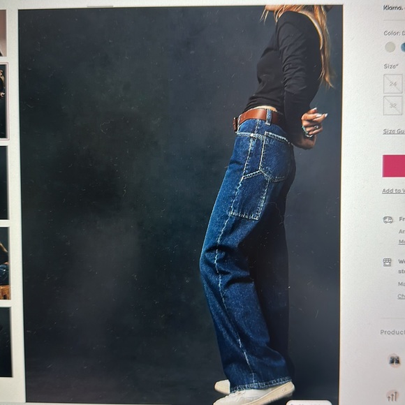 Free People Tinsley Baggy High Rise Jeans - Picture 2 of 9